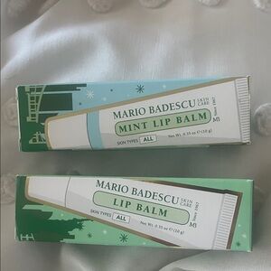 2 piece Mario Badescu Mint and White Lip Balms